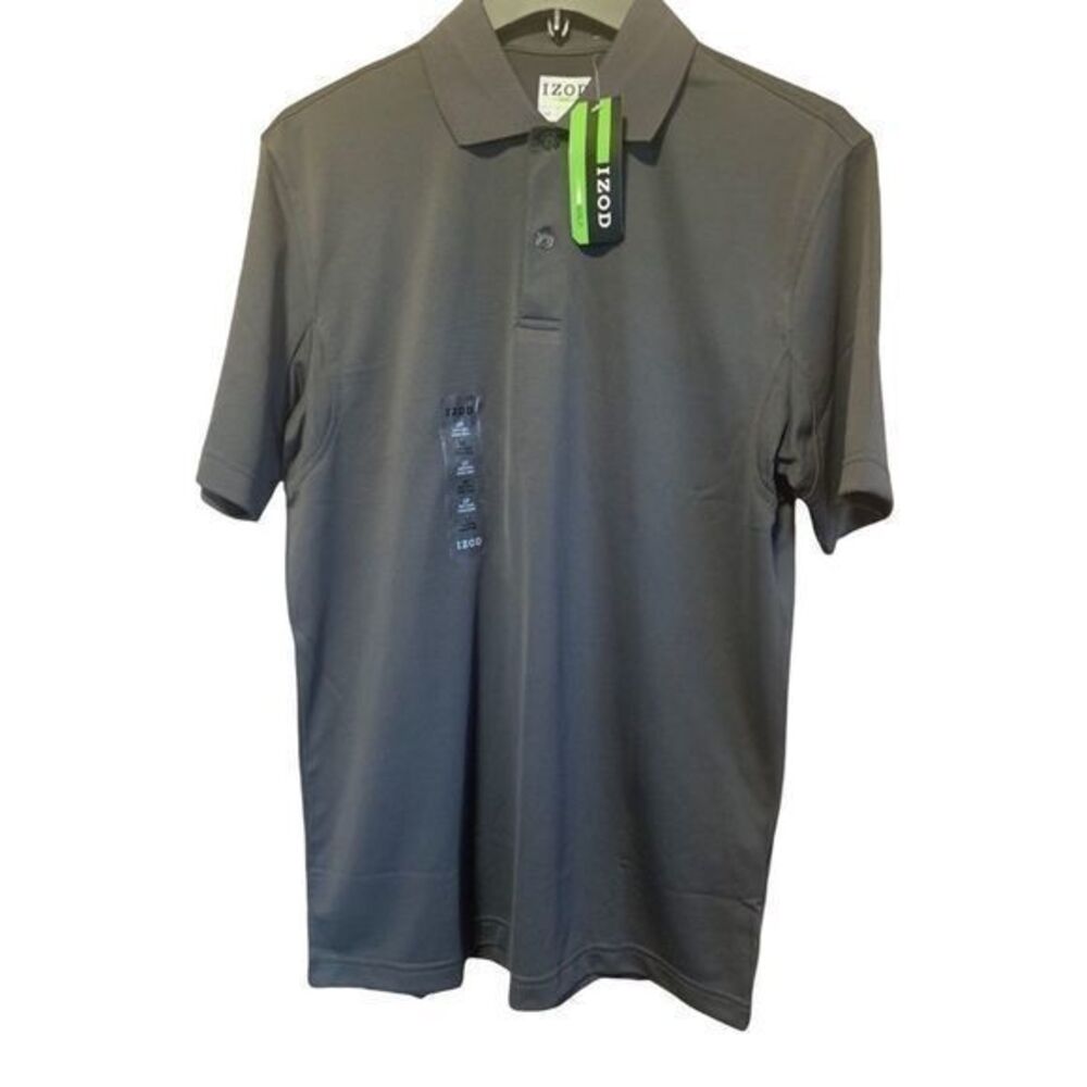 Izod Golf Men's Dark Grey Polo Shirt Size Small